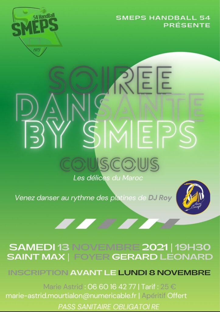Lire la suite à propos de l’article Soirée dansante SMEPS 13 Novembre 2021