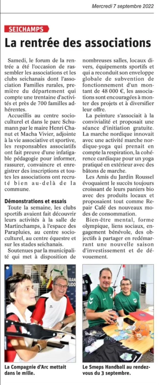 Forum des Associations 2022 à ESSEY-LES-NANCY