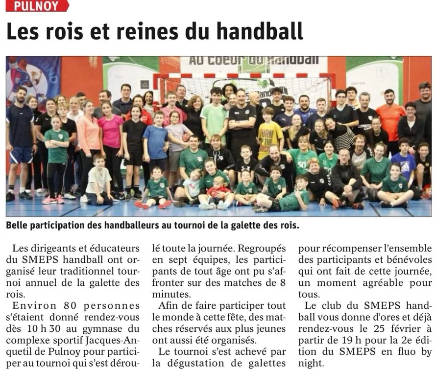Le Tournoi de la galette des rois Robert Paquotte 2023 du SMEPS