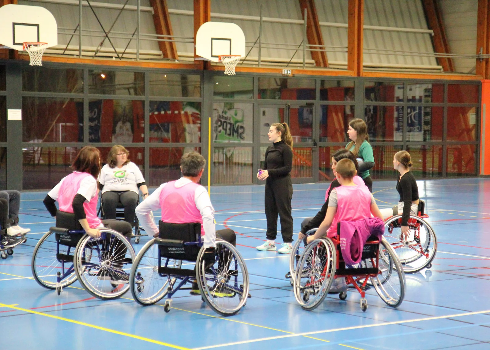 Initiation du CAREP Lorraine au Hand'Fauteuil avec le SMEPS HB