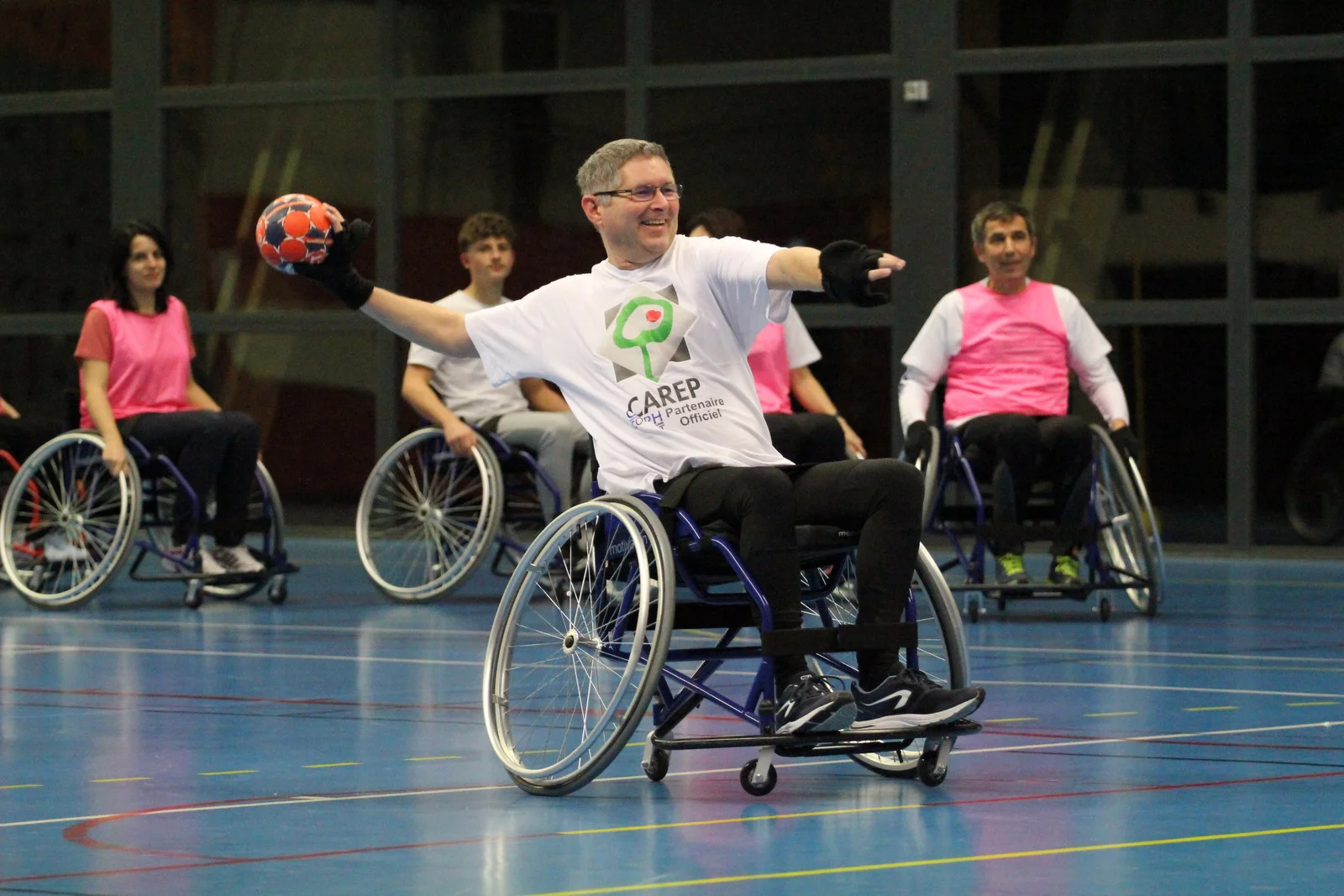 Initiation du CAREP Lorraine au Hand'Fauteuil avec le SMEPS HB