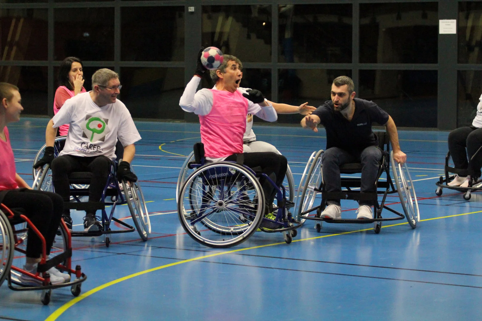 Initiation du CAREP Lorraine au Hand'Fauteuil avec le SMEPS HB