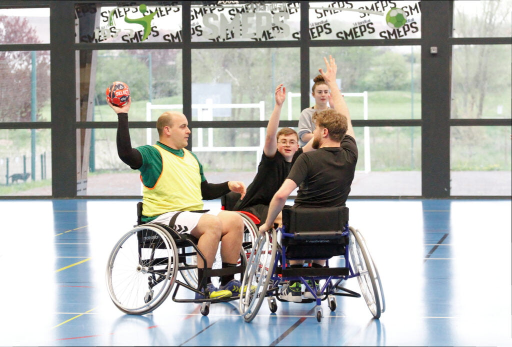 Initiation des Séniors masculins au Hand'Fauteuil (19-04-2023)