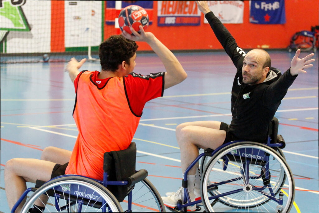 Initiation des Séniors masculins au Hand'Fauteuil (19-04-2023)