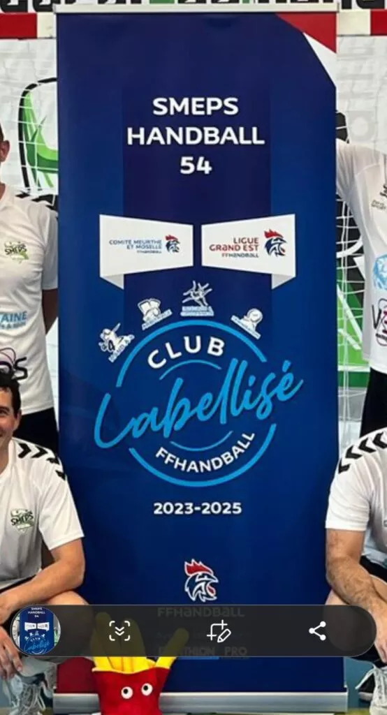 roll-up de labellisation d'un club de handball